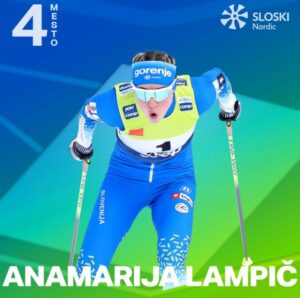 Anamarija Lampič navdušila na zasledovalni tekmi