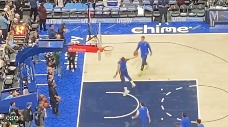 VIDEO: Dončić pred tekmo živalsko zabijal, potem pa tole...