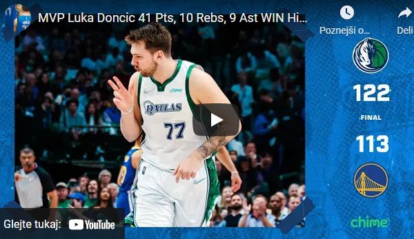 Dončiću uspelo! Dallas prvič po letu 2011