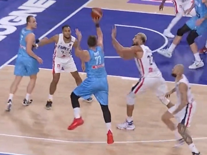 VIDEO: Je to najbolj nor koš Luke Dončića v njegovi karieri? Francozi jezni kot psi