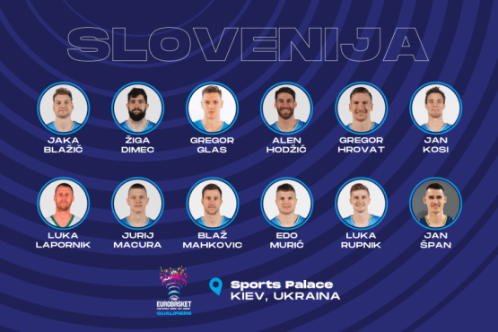 To so košarkarji, ki bodo igrali za Slovenijo