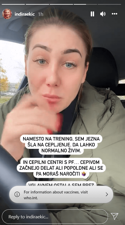 Slovenska resničnosta zvezdnica izgubila živce zaradi cepljenja: Vsega imam poln ku...