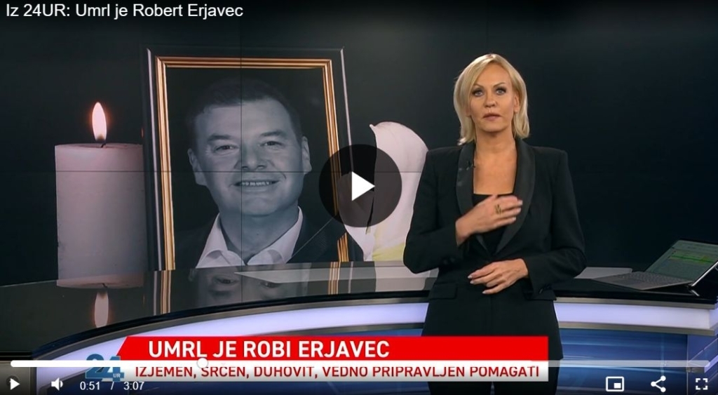 Tako se je POP TV poslovil od Robija Erjavca: "Bil je obraz vremena in sonce naše redakcije!"