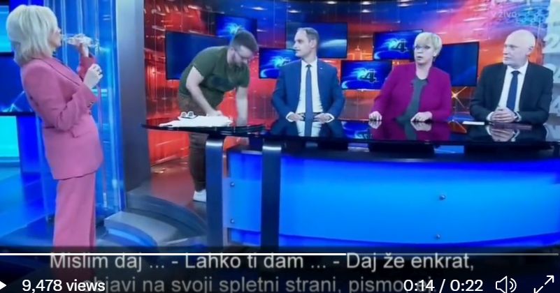 Kamere ugasnile, Pirc Musar "skočila" nad Brgleza zaradi plače