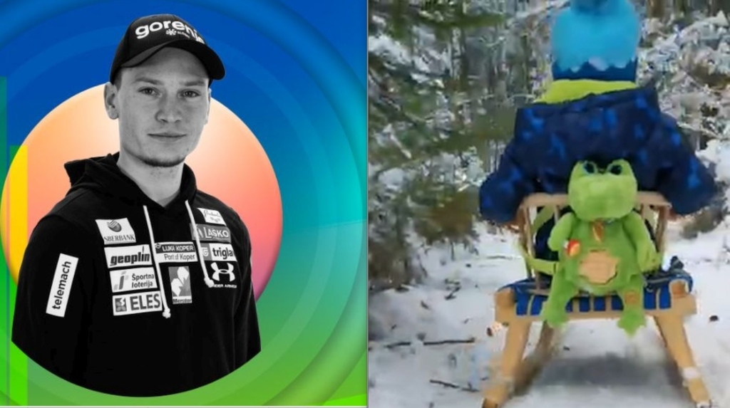 VIDEO: Tole je simpatični sin, ki navija za našega letalca!