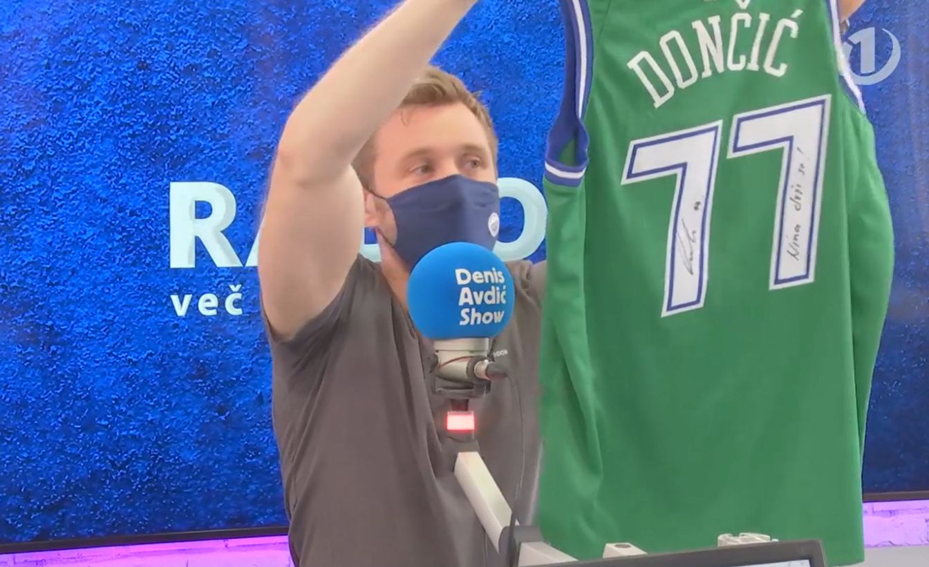 Avdić jokal ob zgodbi 13-letne Nine, Dončić ji je podaril podpisan dres!