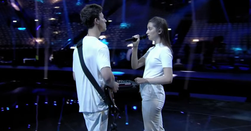 VIDEO: Sta zaradi tega posnetka Gašper in Zala padla na evrovizijskih stavnicah?
