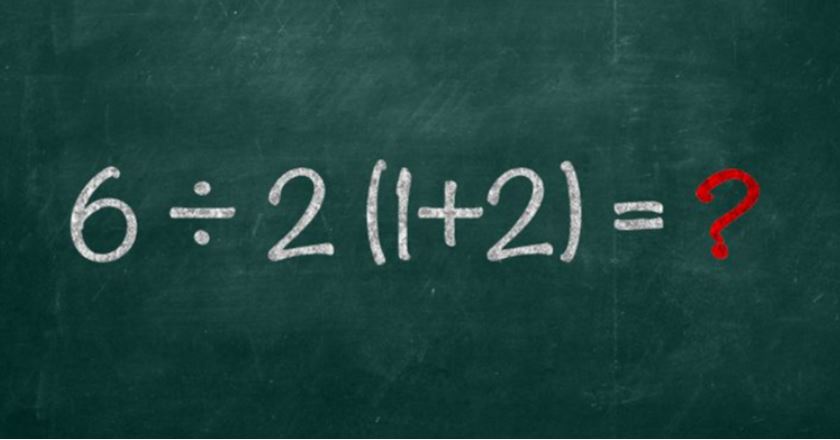 Matematični problem sprožil polemiko na facebooku. Ali vi poznate rešitev?
