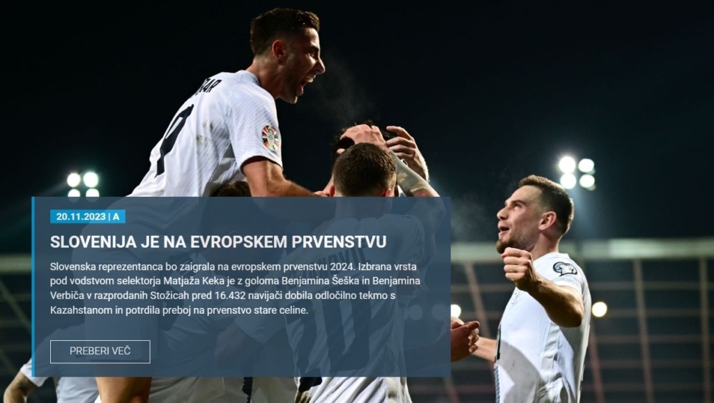 SLOVENIJA GRE NA EVROPSKO PRVENSTVO