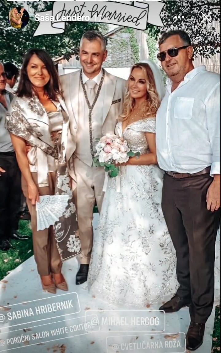 Vau, Saša Lendero razkrila fotografije s poroke