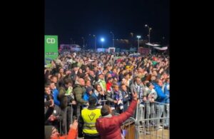 VIDEO: Šeško pred Stožicami nagovoril navijače, potem pa zaplesal