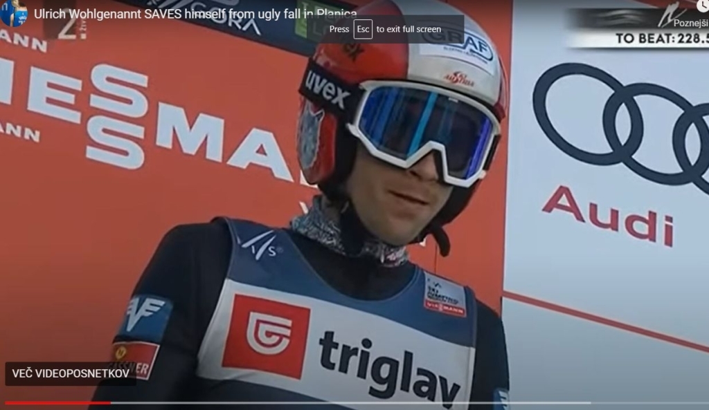 VIDEO: V Planici Avstrijec ušel tragediji