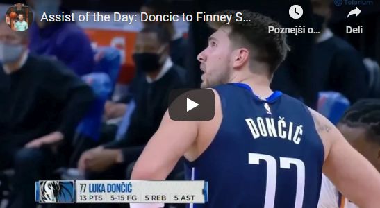 VIDEO: Dončić s podajo večera končal pri 32, Dragić 20