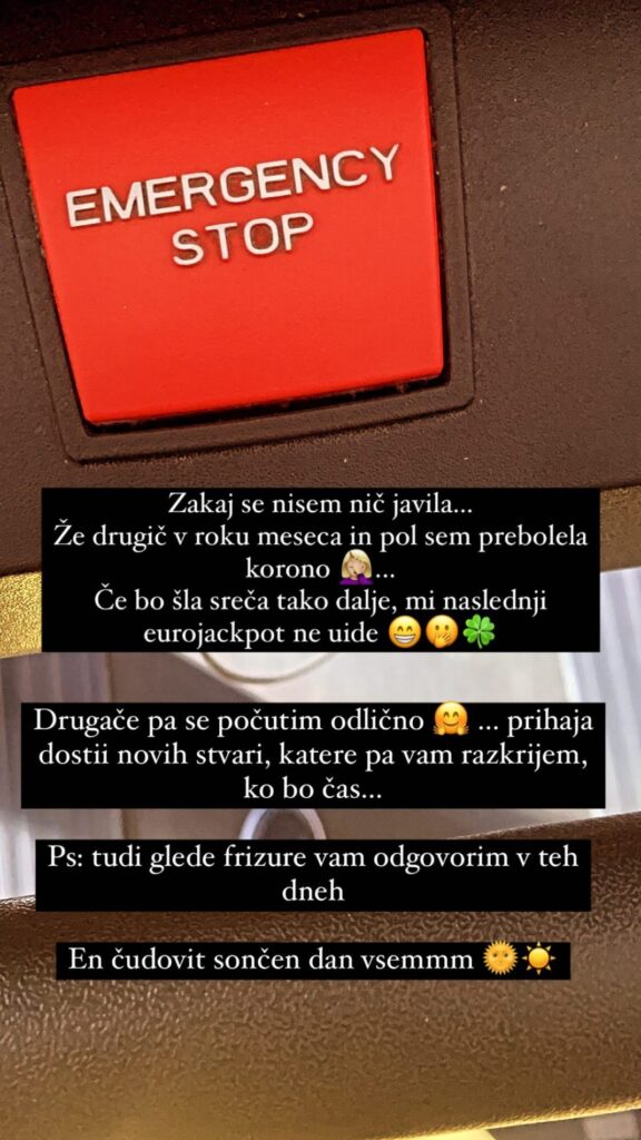 Nina šokirala svoje sledilce! Razkrila razlog, zakaj se ni javljala