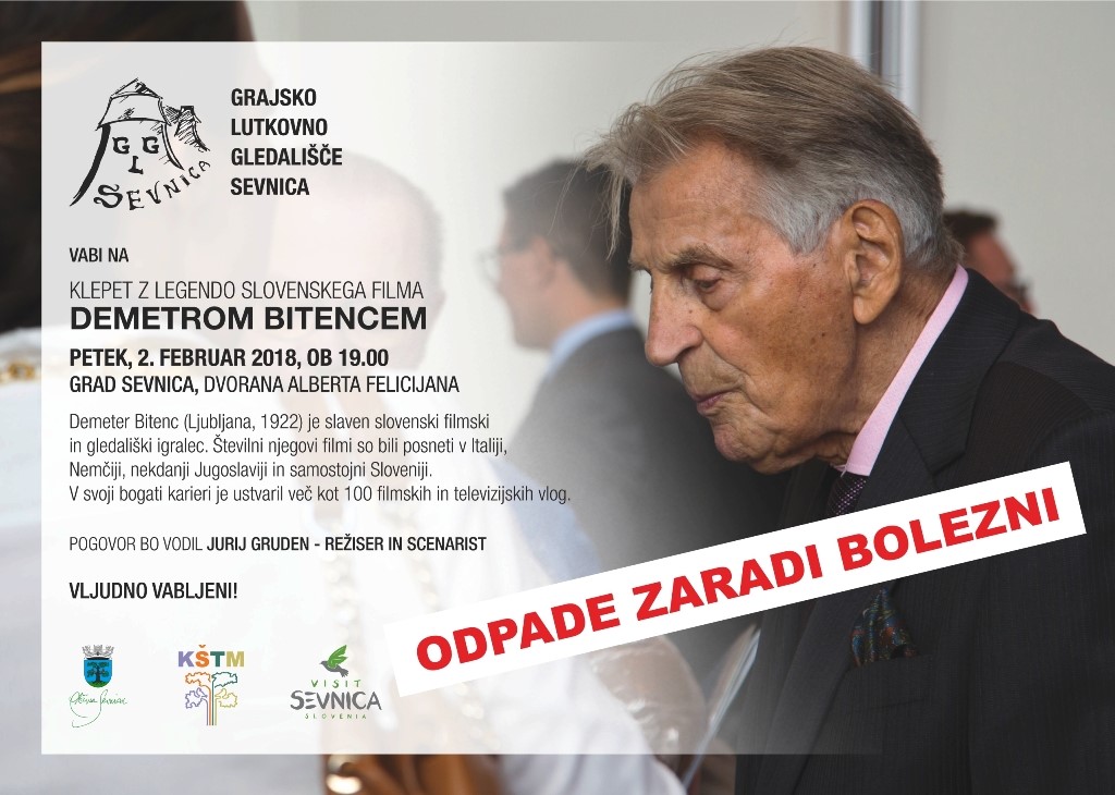 Slovenske filmske legende ne bo v Sevnico