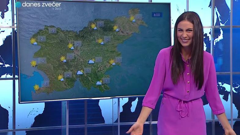 VIDEO: Ojoj, kaj si je privoščila slovenska vremenarka sredi oddaje v živo: U, fak, ne morem … U pi*** mater Bojč