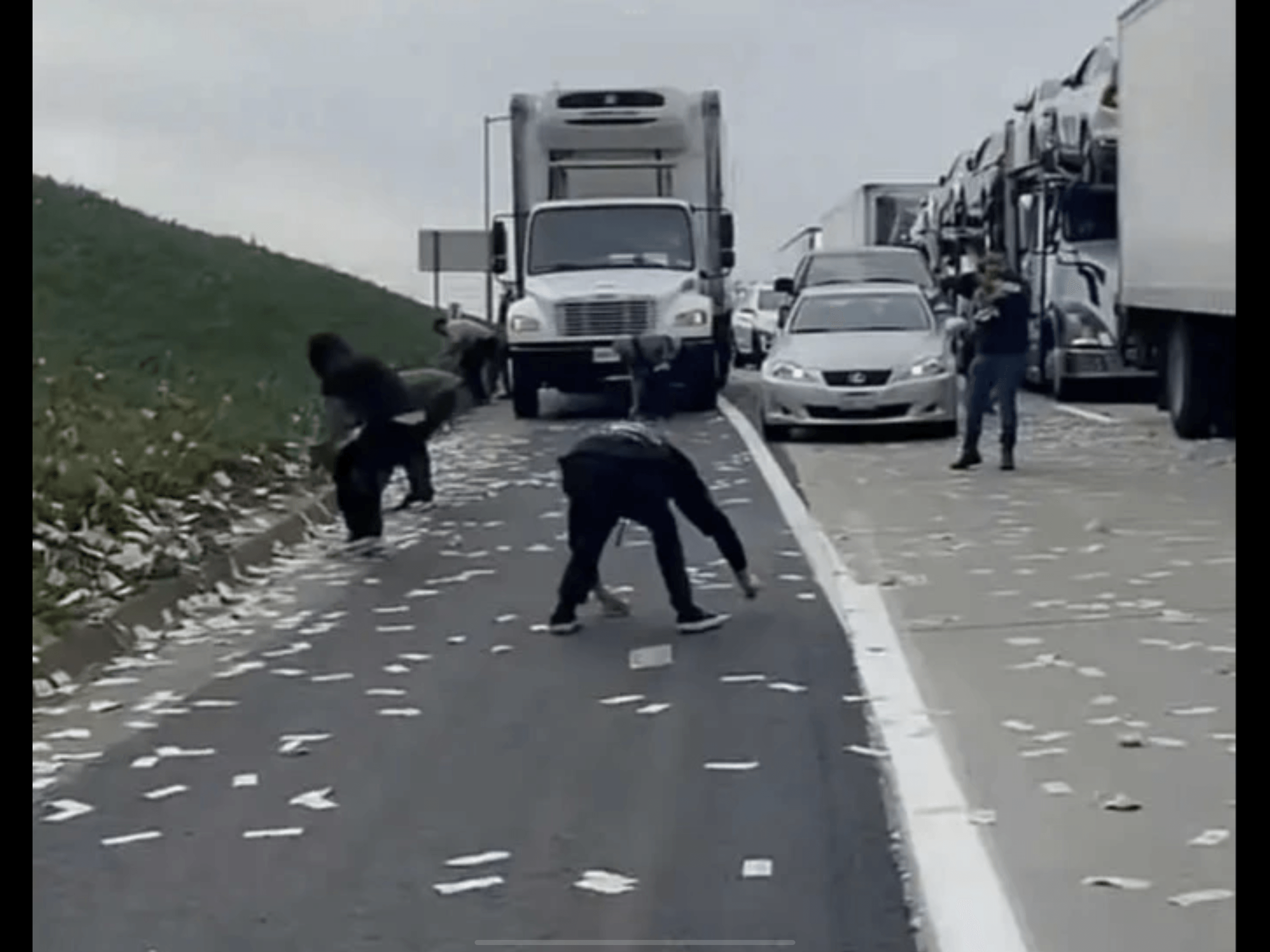(VIDEO) Ljudje niso mogli verjeti, denar padal iz neba