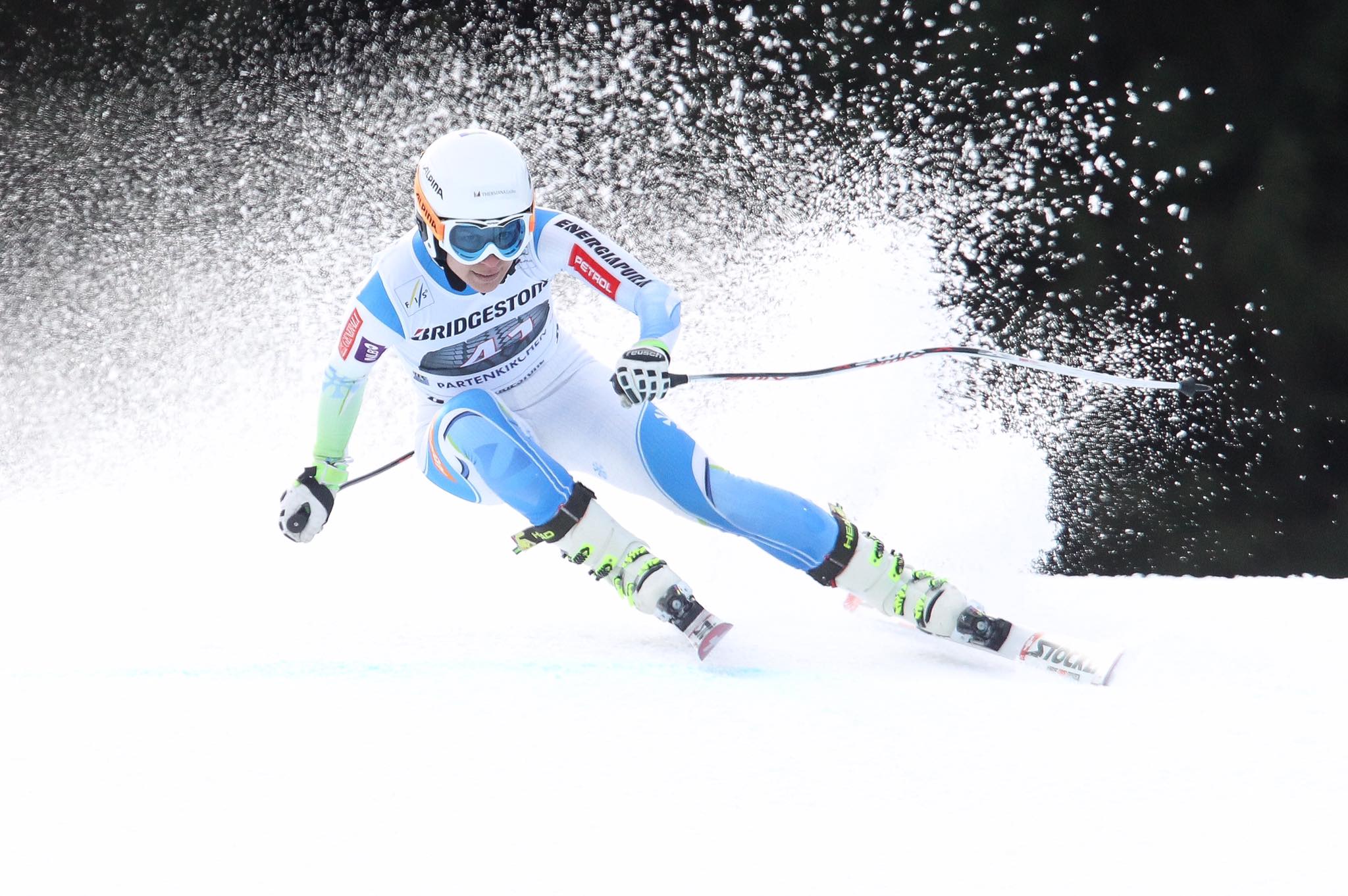 Brodnikova 22. na smuku v Garmischu