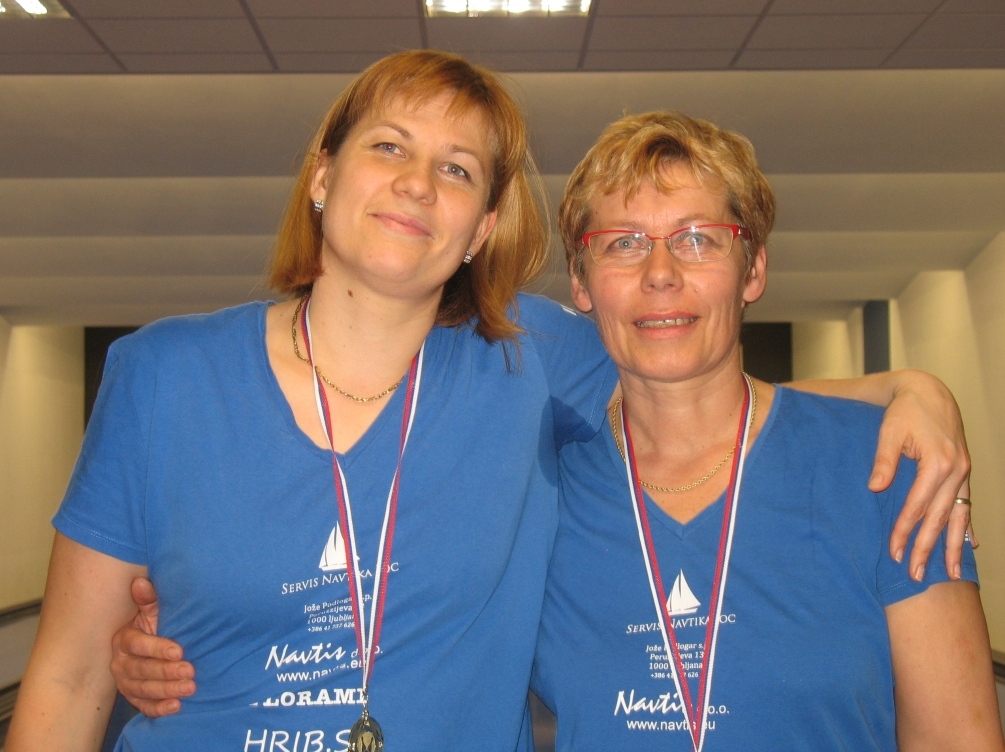Hčerka Katja in mama Slavica do prve zmage