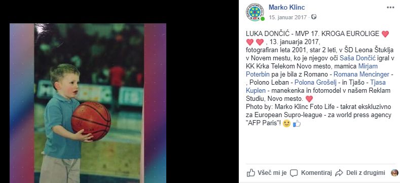 FOTO: Dončić začel v Novem mestu, ponoči postal novi član Dallasa