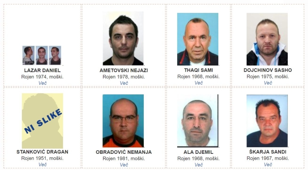 FOTO: To so osebe, ki jih slovenska policija išče s tiralico!
