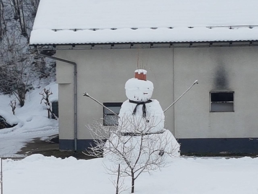 FOTO: Je to največji snežak na Dolenjskem?