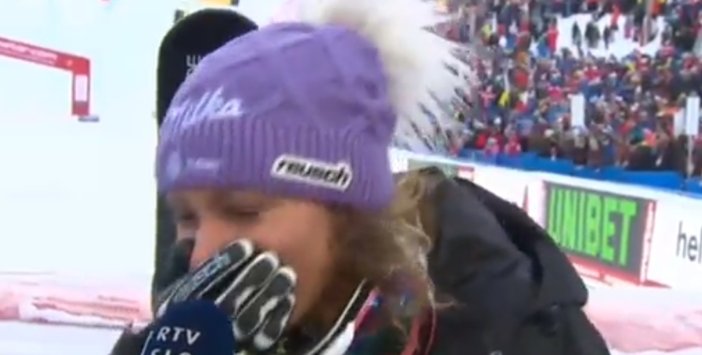 VIDEO: Tako sta jokala Ilka Štuhec in Štefan Hadalin