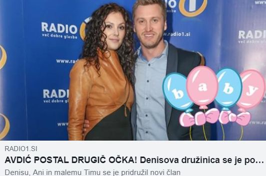 Denis Avdić spet očka!