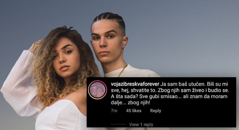 Domnevni konec ljubezenskega razmerja med Voyageom in Breskvico, najstniki pa: Vseeno mi je za življenje