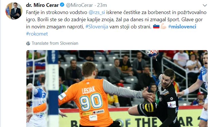 "Slovenija zapusti EP, EHF sram te bodi!"