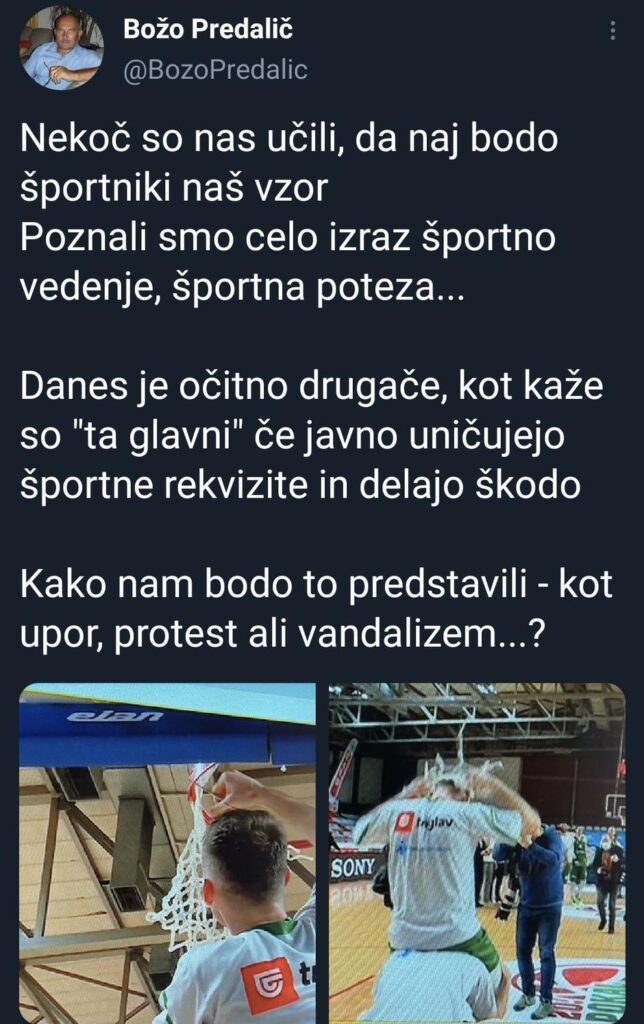 Janševa desna roka brcnila v temo, košarkarje Krke obtožil delanja škode