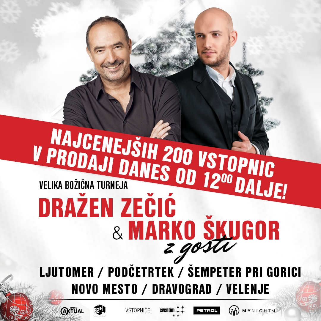 Vrača se razprodana uspešnica: Velika božična turneja Zečić & Škugor 2019