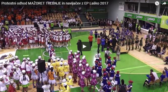 VIDEO: Opeharili trebanjske mažoretke, navijači protestno iz dvorane