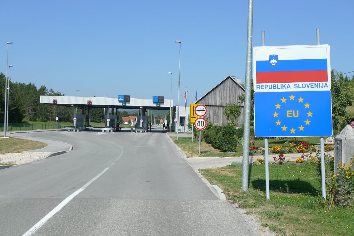 Foto: Slovenska meja - policisti Vir: Arhiv