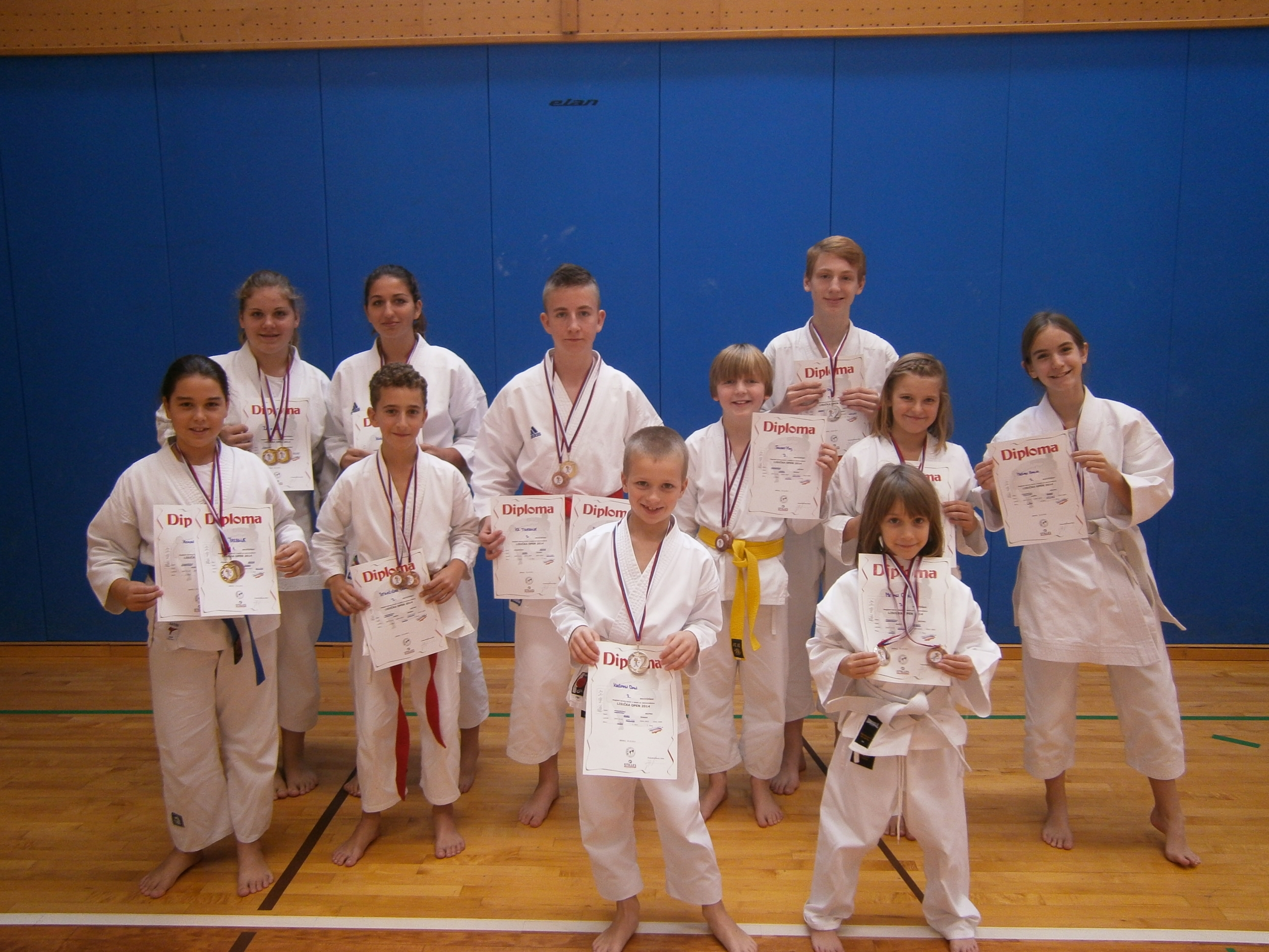 Trebanjci slavili na regijskem karate turnirju