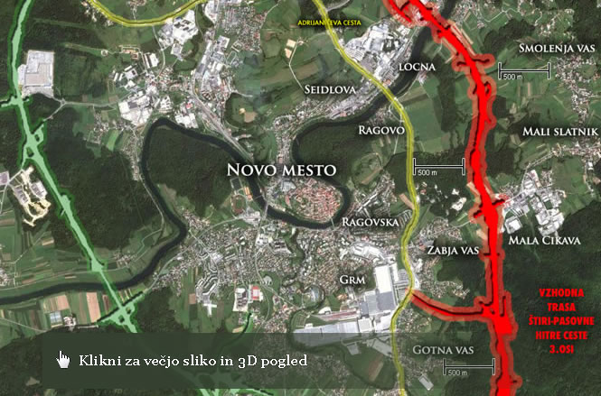 Novomeški odsek 3. razvojne osi: začetek gradnje leta 2019