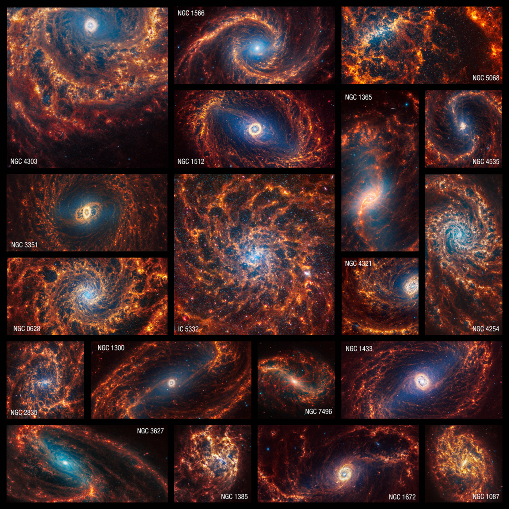 Novi pogledi na vesolje: osupljive slike 19 spiralnih galaksij