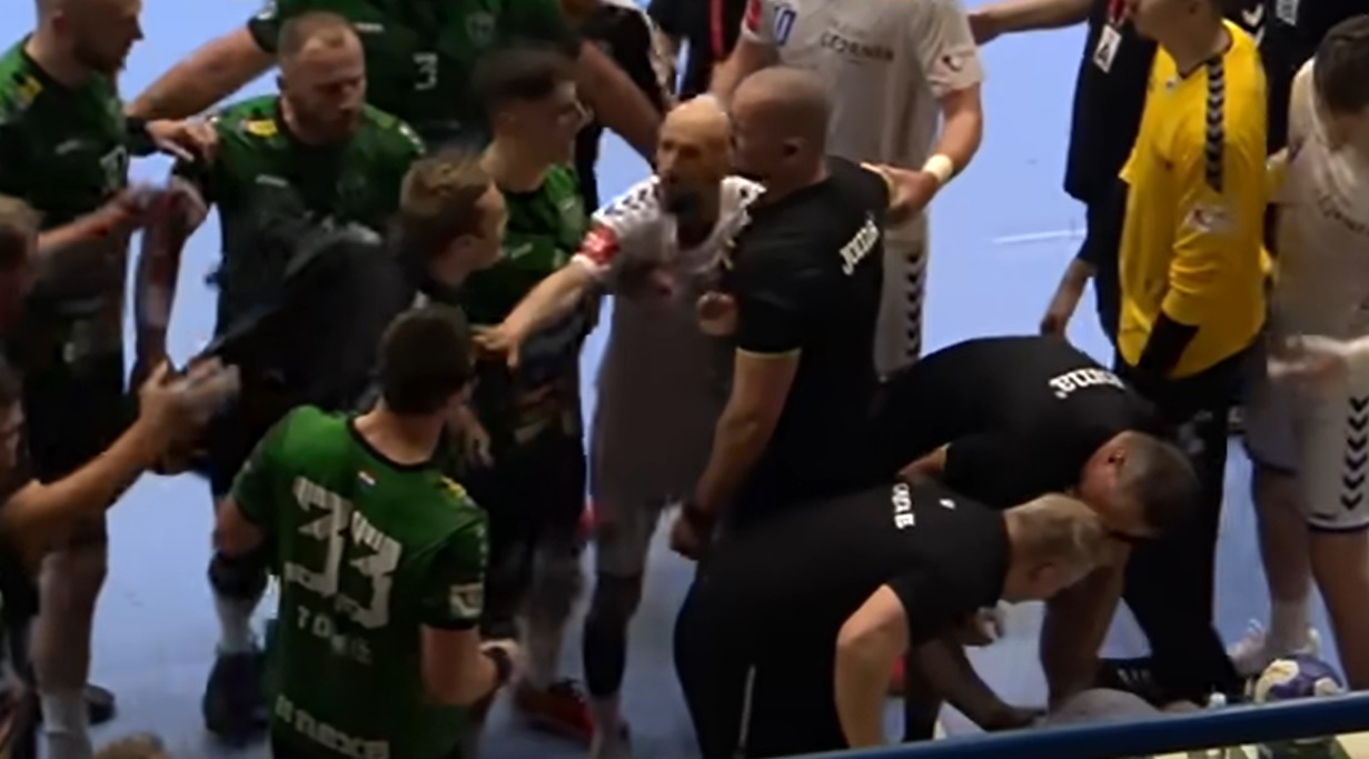 Škandal na hrvaškem derbiju: slovenski rokometaš nad delegata tekme, rokometa najbrž ne bo več igral