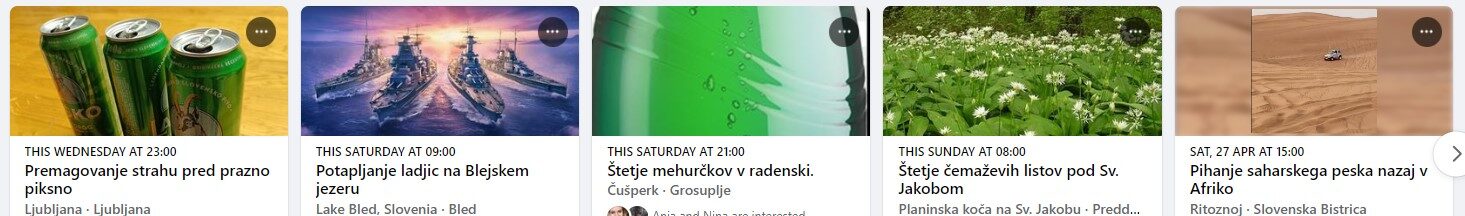 Na Facebooku nov val zabave - nenavadni dogodki