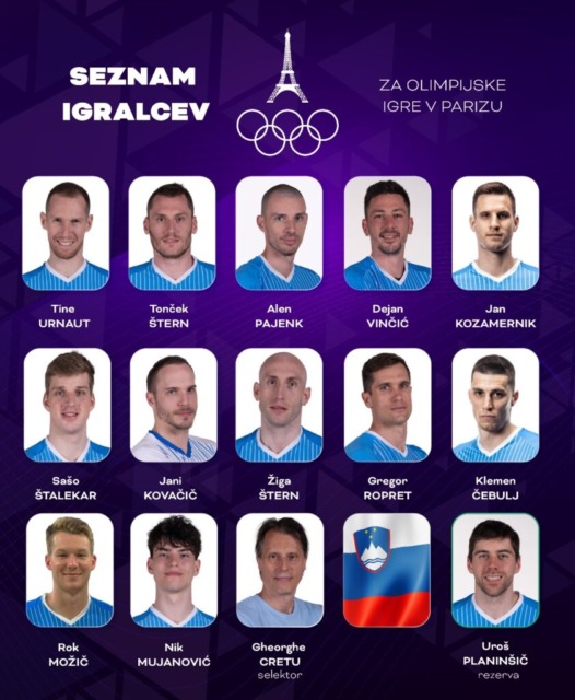 Znan seznam igralcev odbojkarske reprezantance za OI!