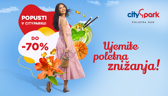 Ujemite poletna znižanja v Cityparku in uživajte v vročini na hladnem