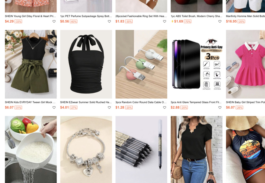 Pri Shein je voljo ogromno različnih modnih dodatkov po nizkih cenah.