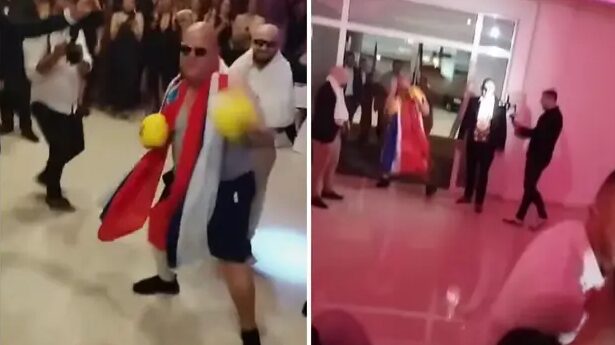 Kakšen Rocky, ta je tigru pogledal naravnost v oči! Poglejte si vhod na poroko v Imotskem (VIDEO)