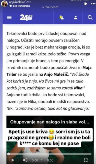 Anja iz Kmetije brez zadržkov odgovarja na očitke o "nepripravljenosti za delo"