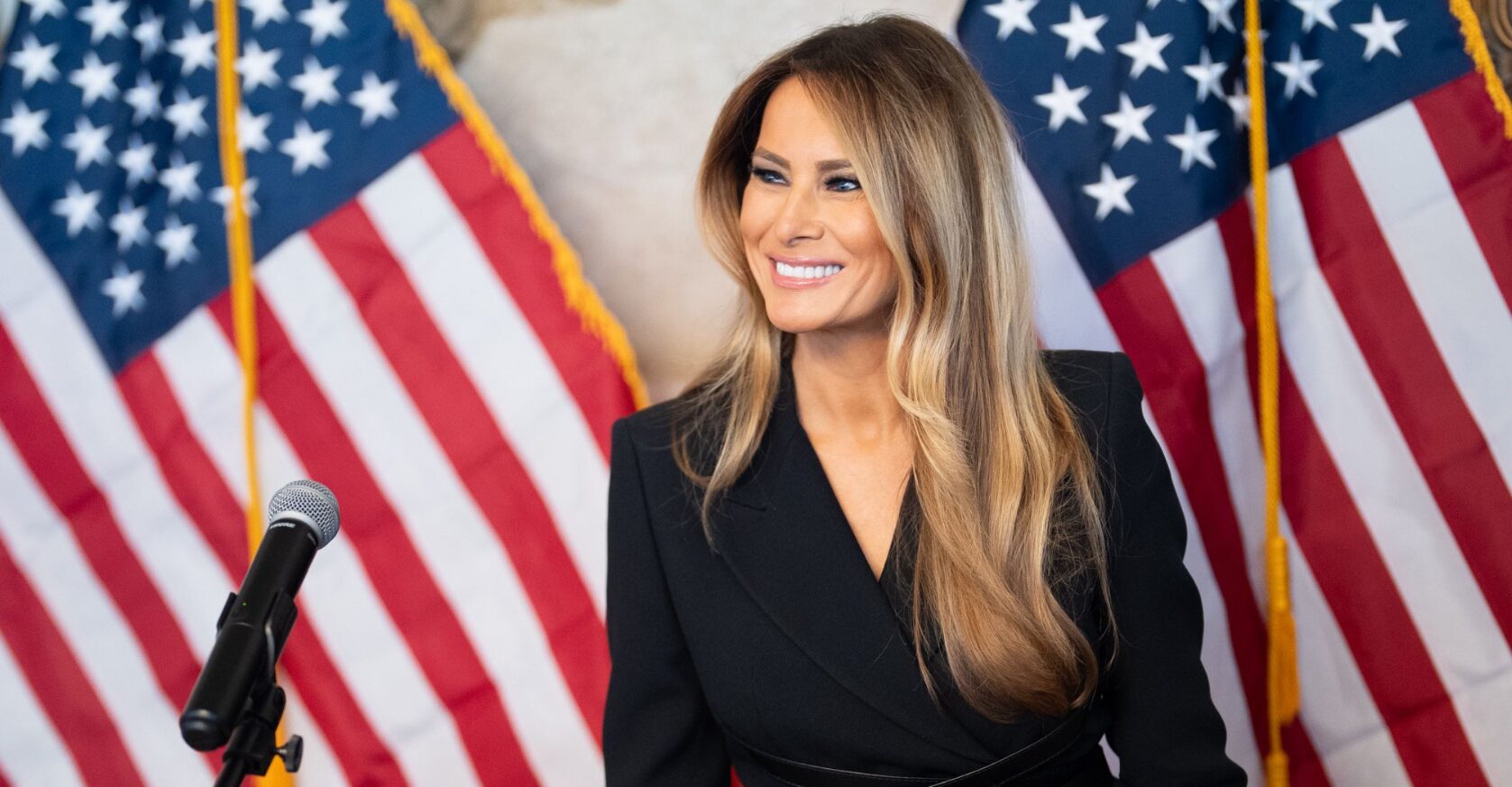 Melania za sabo vedno puti odtis