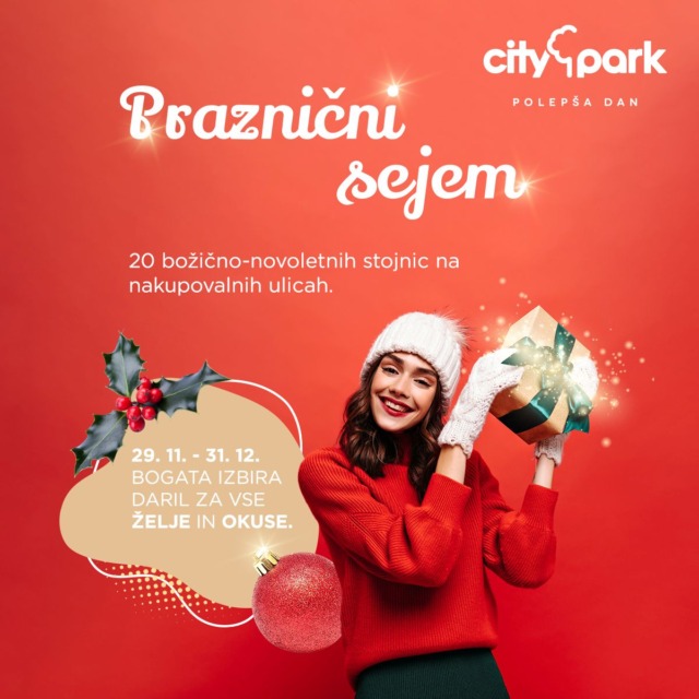Božično-novoletni sejem v Cityparku