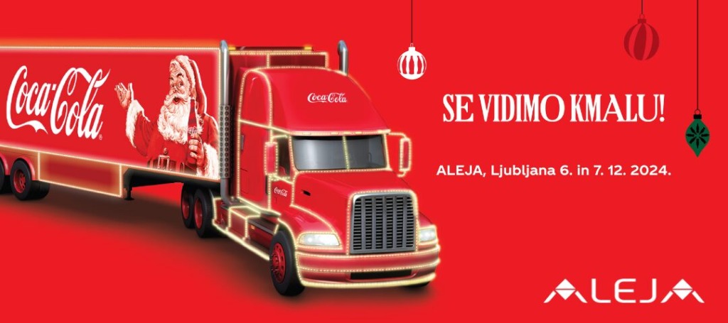 Praznični december v ALEJI z Modrijani, Giannijem Rijavcem in s Coca-Cola tovornjakom