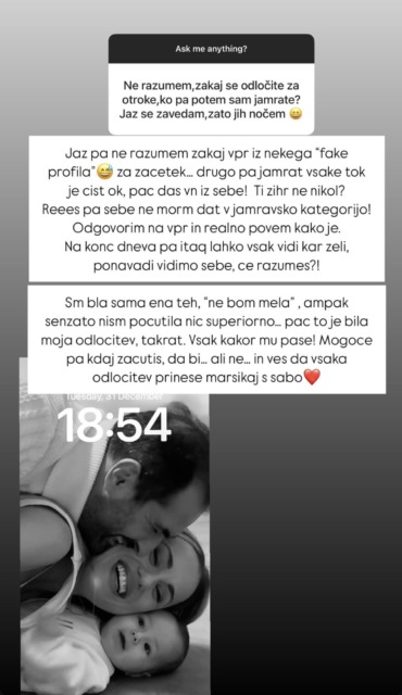 Znana slovenska vplivnica postala mamica, zdaj pa šok ... "Na nohte ne morem, riti nimam nič"