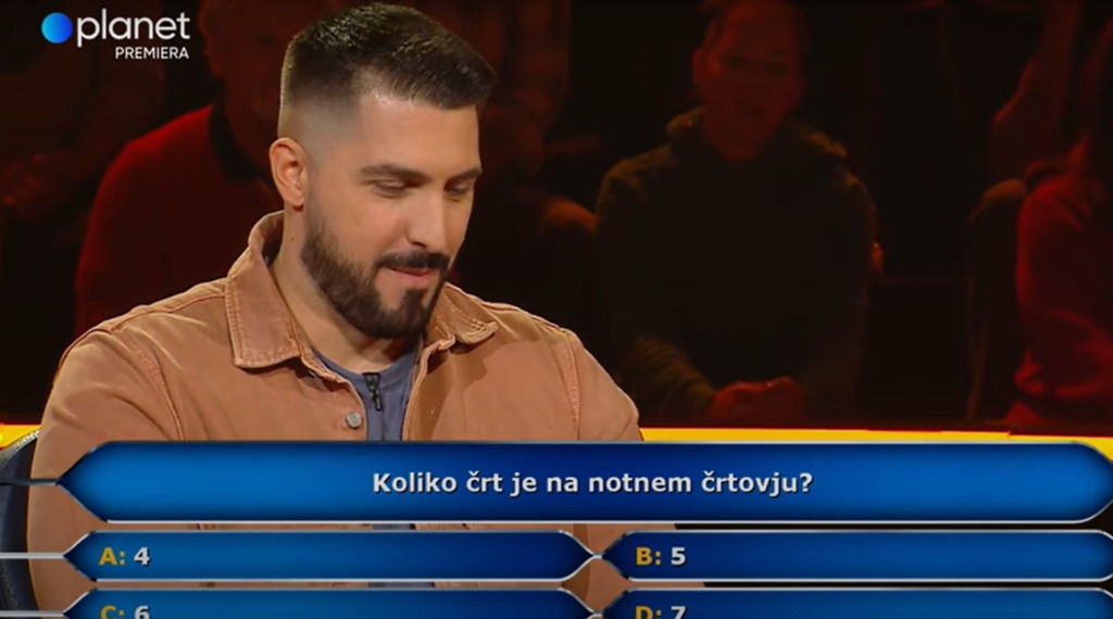 Ojoj, Challe Salle v Milijonarju! Z notnim črtovjem so bile težave, pri žolču se je ustavilo ...