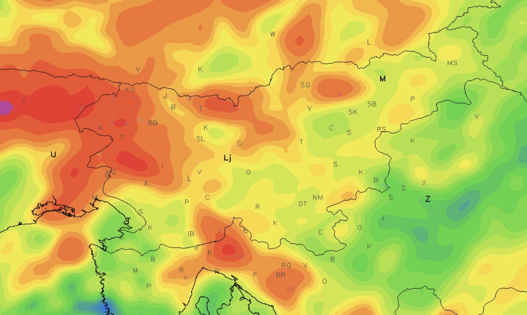 Spet isto opozorilo? Žal ne brez razloga, popoldanska neurja znova grozijo našim krajem (FOTO)